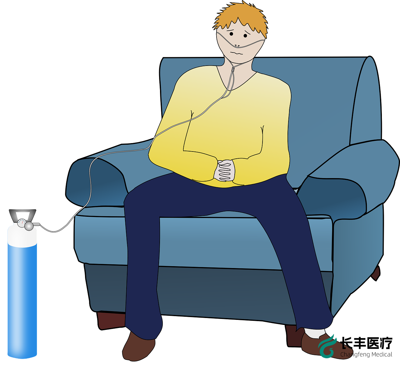 氧, 呼吸, 慢性疾病, 健康, 疾病, 肺, 病人